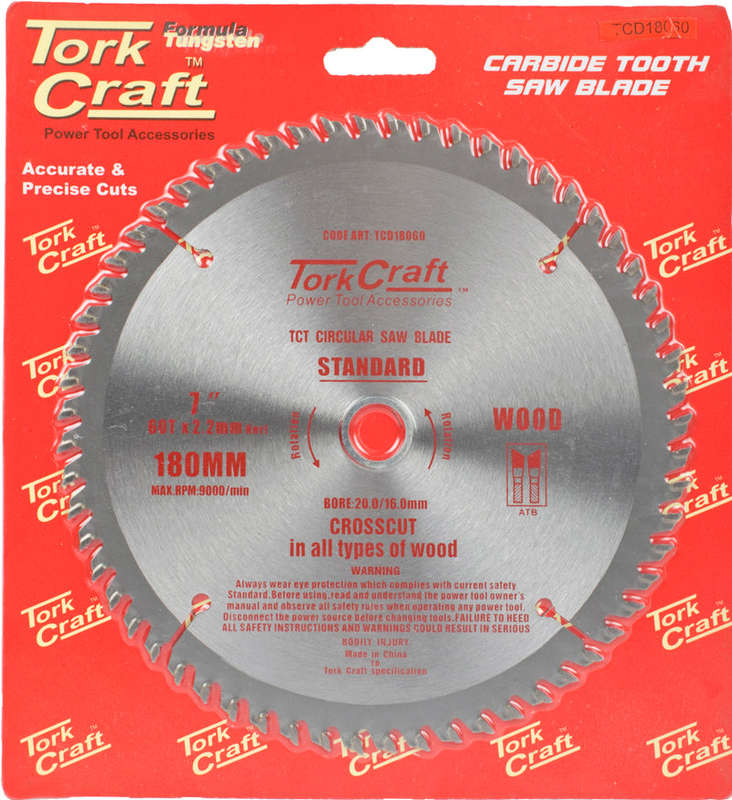 Tork Craft Blade Tct 180 X 60T 20/16 General Purpose Combination - DEFAULT TITLE
