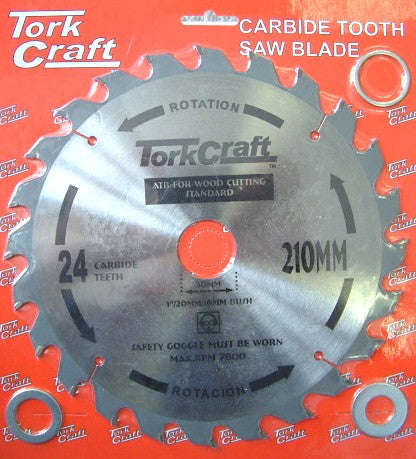 Tork Craft Blade Tct 210 X 24T 16Mm General Purpose Rip - DEFAULT TITLE