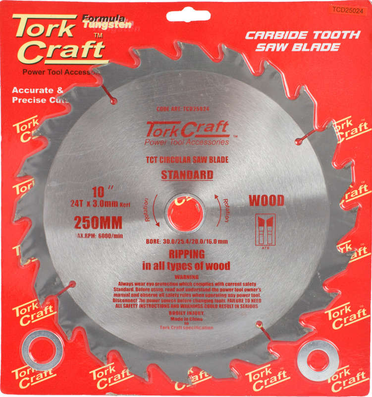 Tork Craft Blade Tct 250 X 24T 30-16 General Purpose Rip - DEFAULT TITLE