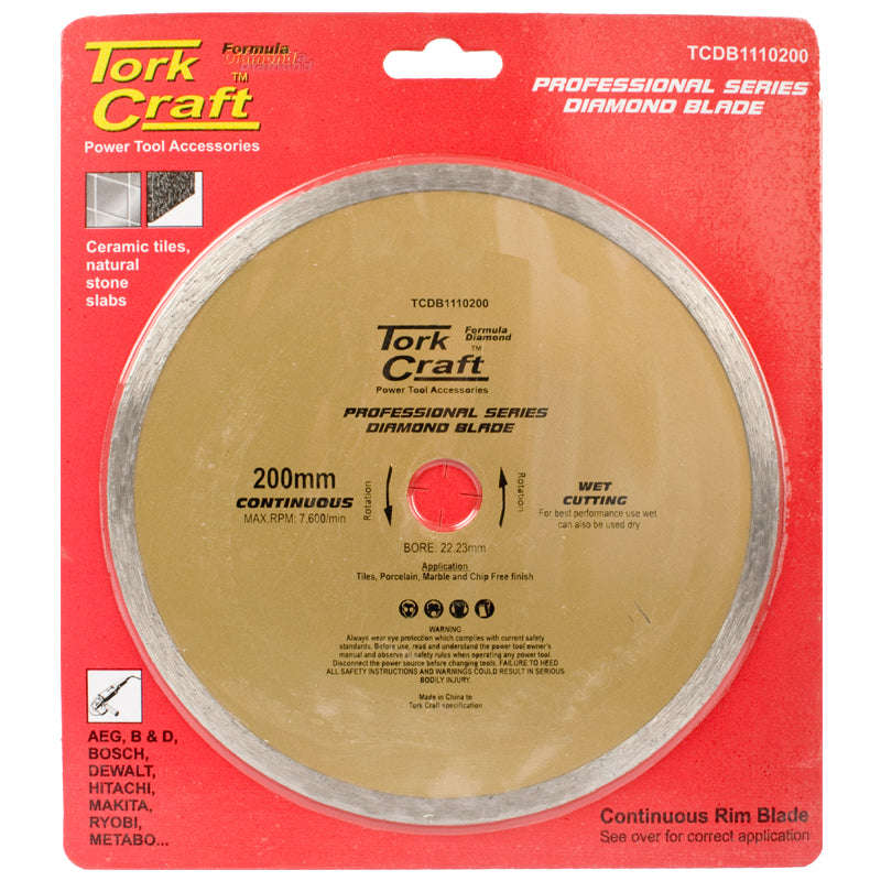 Tork Craft Diamond Bld 200 X 22.22 Cont Rim - DEFAULT TITLE