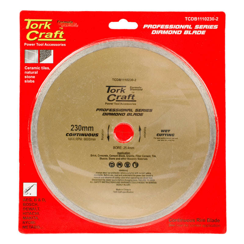 Tork Craft Diamond Bld.230X25.4 Cont.Rim -