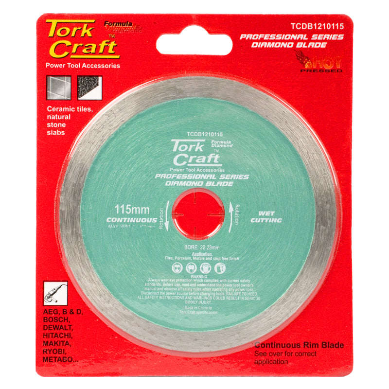 Tork Craft Dia.Bld.115 Cont.Rim Hot Press - DEFAULT TITLE