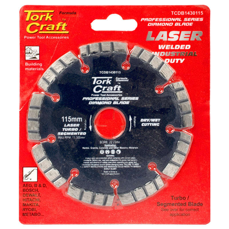 Tork Craft Dia.Bld.115Mm Turbo/Segm.Laser - DEFAULT TITLE