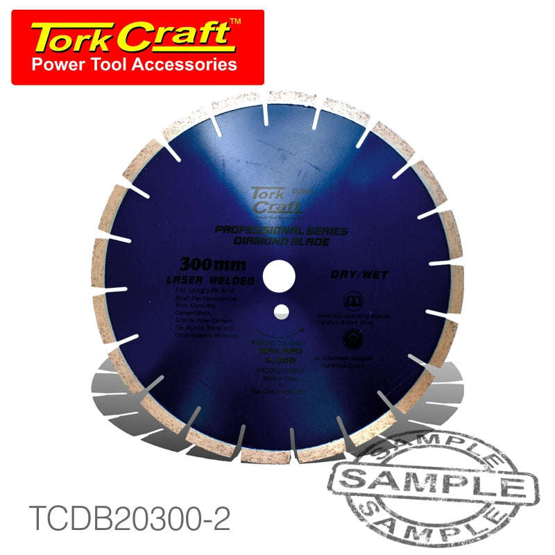 Tork Craft Dia. Blade 300X12X25.4Mm Gen. Purp. Laser Welded Segmented - DEFAULT TITLE