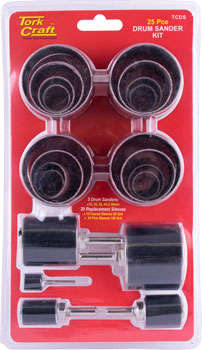 Special - Tork Craft Drum Sander Kit 25Pc 15-50Mm -