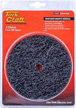Tork Craft Face Off Disc 125Mm Carded For Drill - DEFAULT TITLE