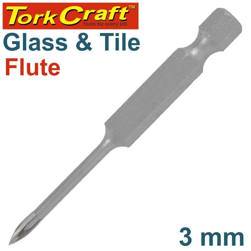 Special - Tork Craft Glass & Tile Drill 3Mm 4 Flute With Hex Shank - DEFAULT TITLE