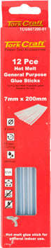 Tork Craft Glue Stick 07 X 200Mm 12Pc Hot Melt Gen. Purpose Eva 18000Cps - DEFAULT TITLE
