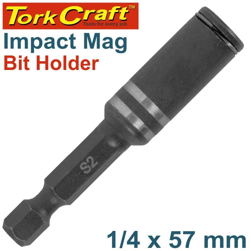 Tork Craft Impact Mag.Bit Holder 1/4 X 57Mm Carded - DEFAULT TITLE