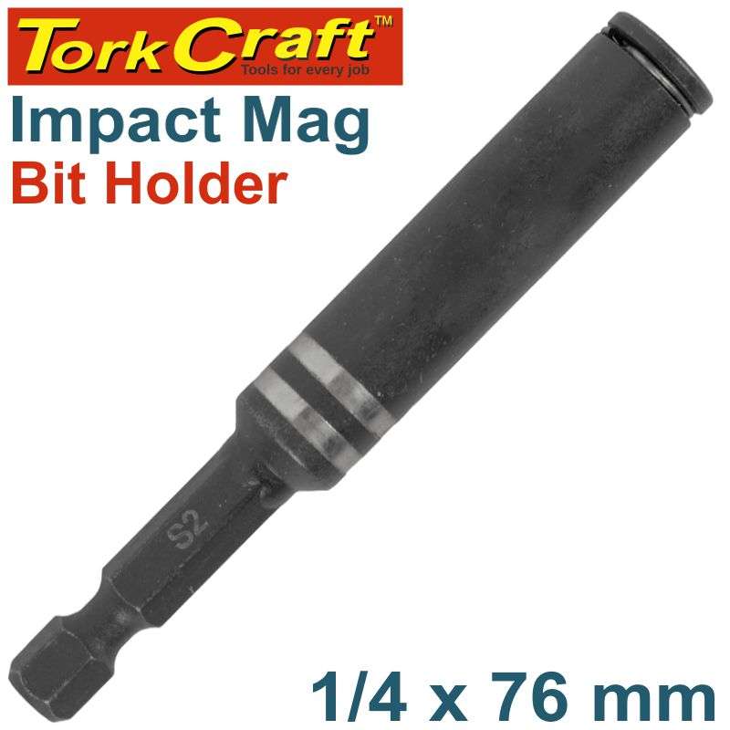 Tork Craft Impact Mag.Bit Holder 1/4 X 76Mm Carded - DEFAULT TITLE