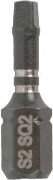 Tork Craft Impact Square Recess Bit No2 25Mm 15Pc Tic Tac Case - DEFAULT TITLE