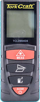 Tork Craft Laser Dist Meter 0.2-40M Min/Max Incl. Aaa Batteries Contr - DEFAULT TITLE