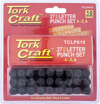 Tork Craft Letter Punch Set 10Mm (A-Z) Black Finish - DEFAULT TITLE