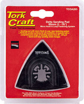 Tork Craft Quick Change Base & Arbor 80Mm Hook And Loop Delta Micro - DEFAULT TITLE