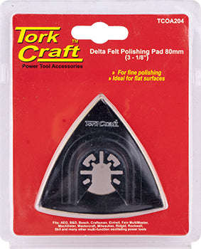Tork Craft Quick Change  Base & Arbor 80Mm Delta Felt Polishing Pad - DEFAULT TITLE