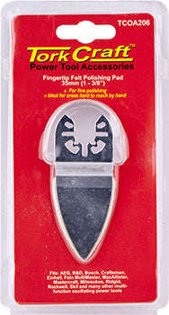 Tork Craft Quick Change Base & Arbor 35Mm Fingertip Felt Polishing Pad - DEFAULT TITLE