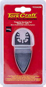 Tork Craft Quick Change Base & Arbor 35Mm Hook And Loop Fingertip Micro - DEFAULT TITLE