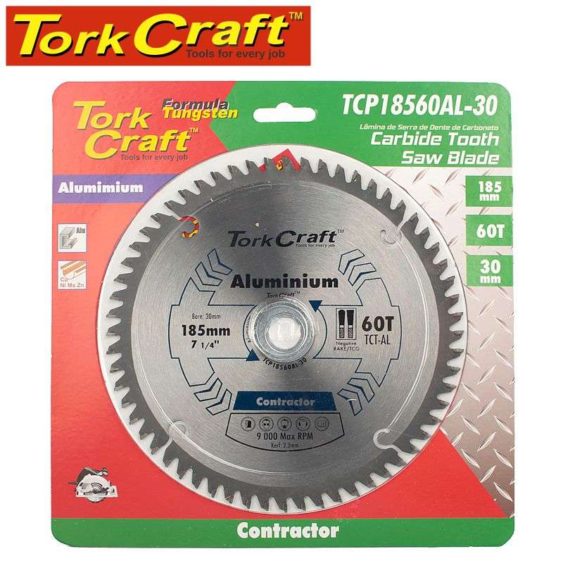 Tork Craft Blade Contractor Alum 185 X 60T 30  Circular Saw Tct - DEFAULT TITLE