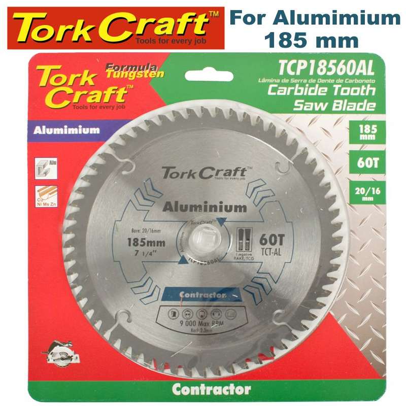 Tork Craft Blade Contractor Alum 185 X 60T 20/16 Circular Saw Tct - DEFAULT TITLE