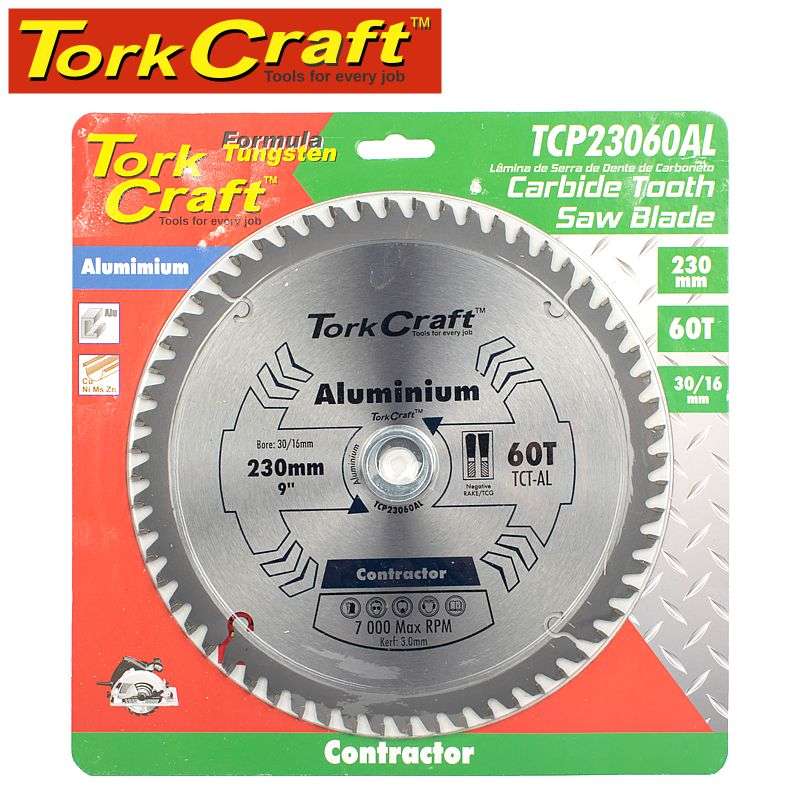 Tork Craft Blade Contractor Alum 230 X 60 30-16 Circular Saw Tct - DEFAULT TITLE