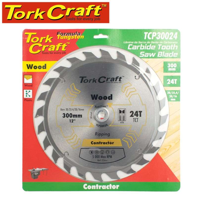 Tork Craft Blade Contractor 300 X 24T 30/1/20/16 Circular Saw Tct - DEFAULT TITLE