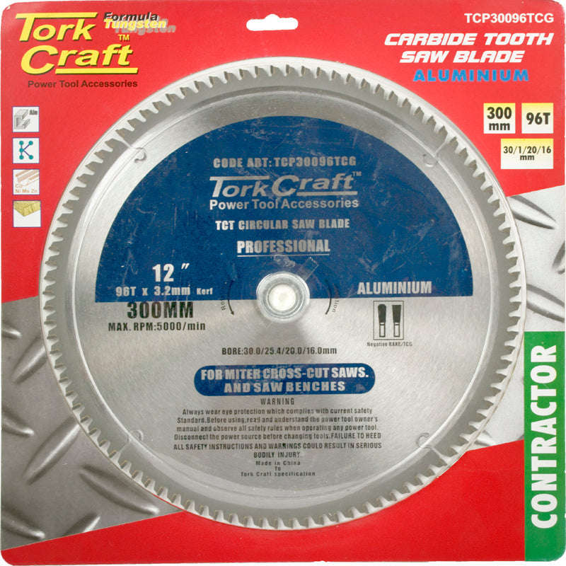 Tork Craft Blade Contractor 300 X 96T Tcg Pos.30/1/16 Circular Saw Tct - DEFAULT TITLE