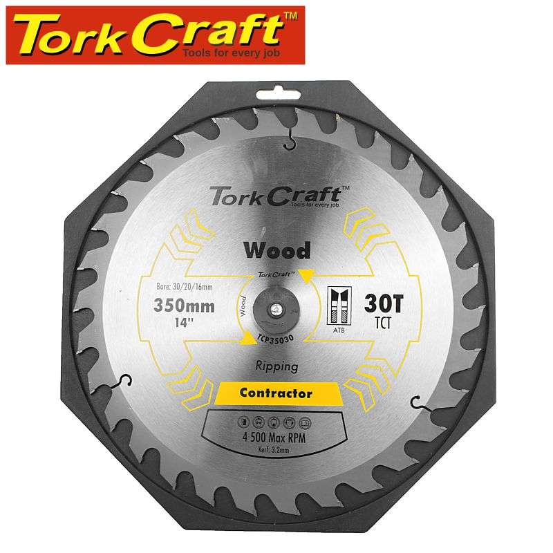 Tork Craft Blade Contractor 350 X 30T 30/1 Circular Saw Tct - DEFAULT TITLE