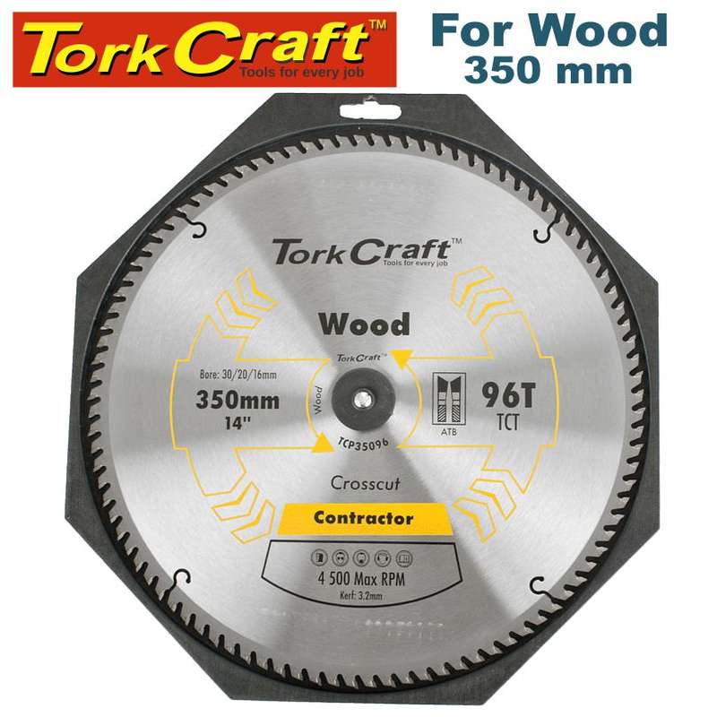Tork Craft Blade Contractor 350 X 96T 30/1 Circular Saw Tct - DEFAULT TITLE