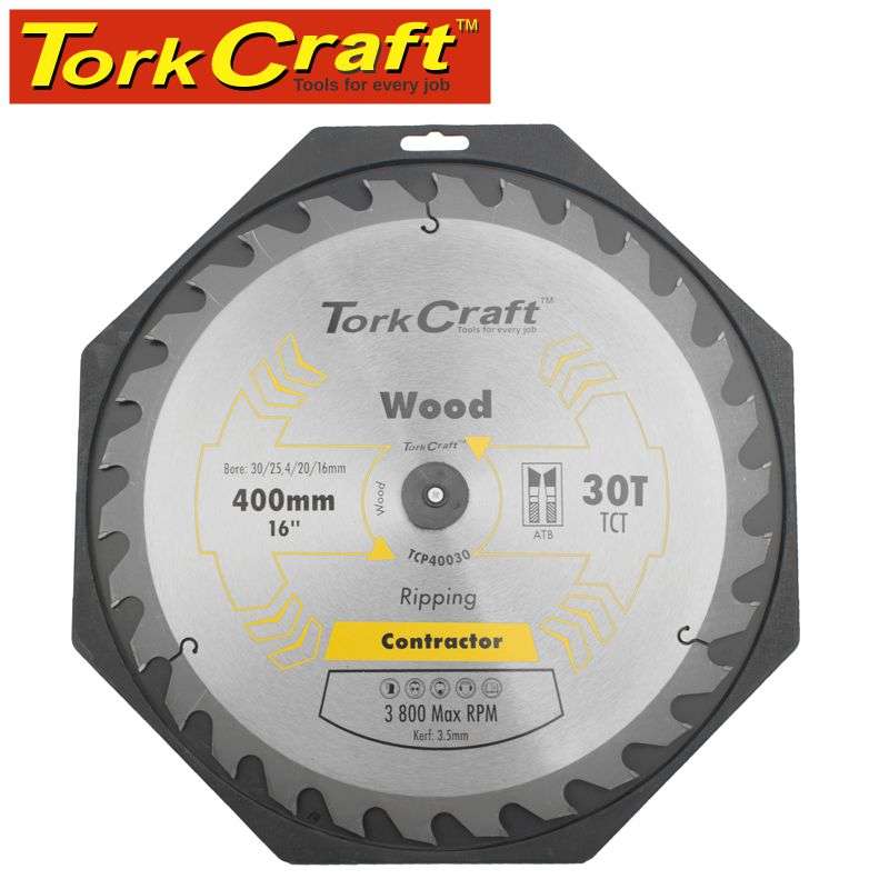 Tork Craft Blade Contractor 400 X 30T 30/1 Circular Saw Tct - DEFAULT TITLE