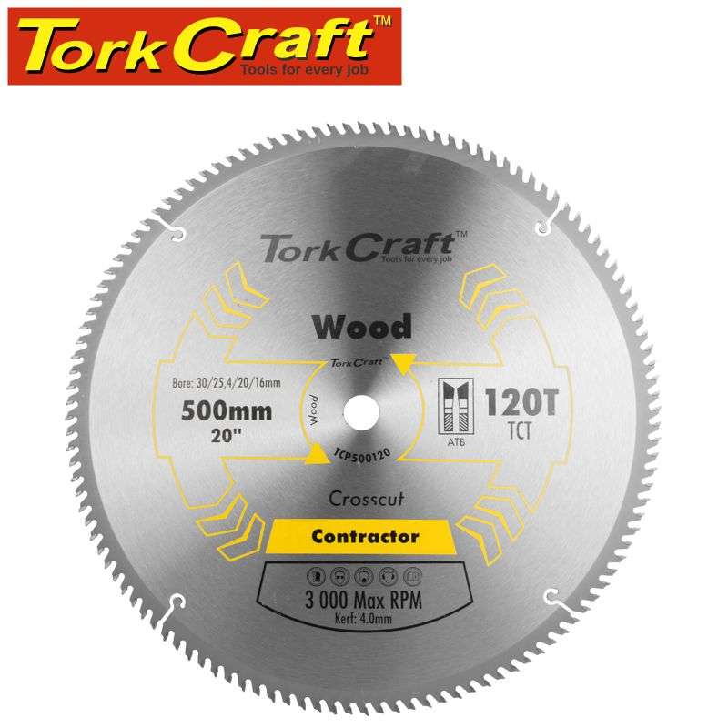 Tork Craft Blade Contractor 500 X 120T 30/1 Circular Saw Tct - DEFAULT TITLE