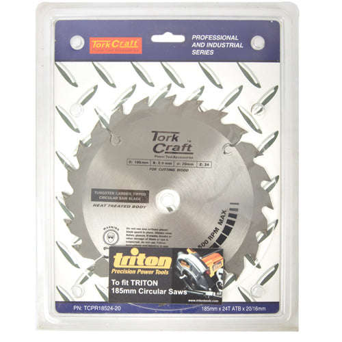 Tork Craft Blade Tct 185 X 24T 20/16 Atb Positive Profesional Industrial - DEFAULT TITLE