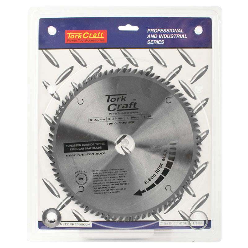 Tork Craft Blade Tct 230 X 80T 30/1/16 Tcg Positive Profesional Industrial - DEFAULT TITLE