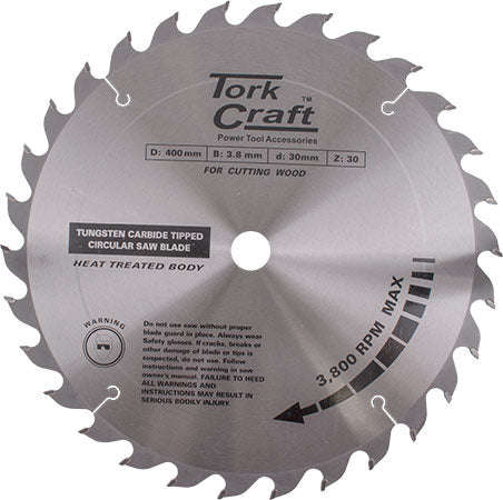 Tork Craft Blade Tct 400 X 30T 30/1 Profesional Industrial - DEFAULT TITLE