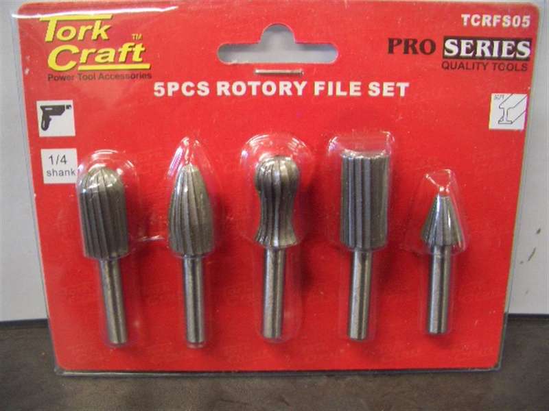 Special - Tork Craft Rotary File Set 5 Pcs - DEFAULT TITLE