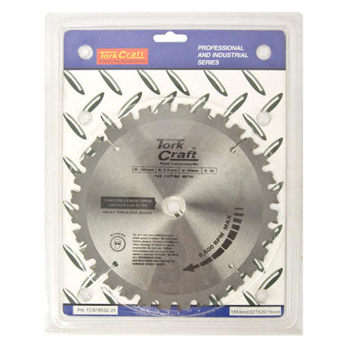 Tork Craft Tct Blade Steel Cutting. 185X32T 20/16 -