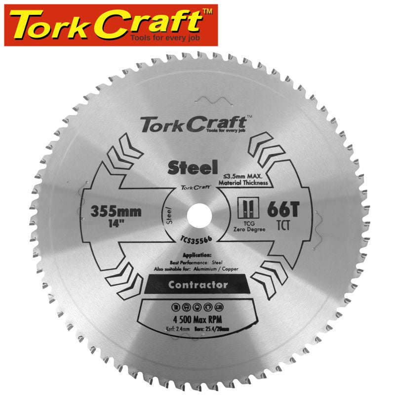 Tork Craft Tct Blade Steel Cutting 355X66T 30Mm