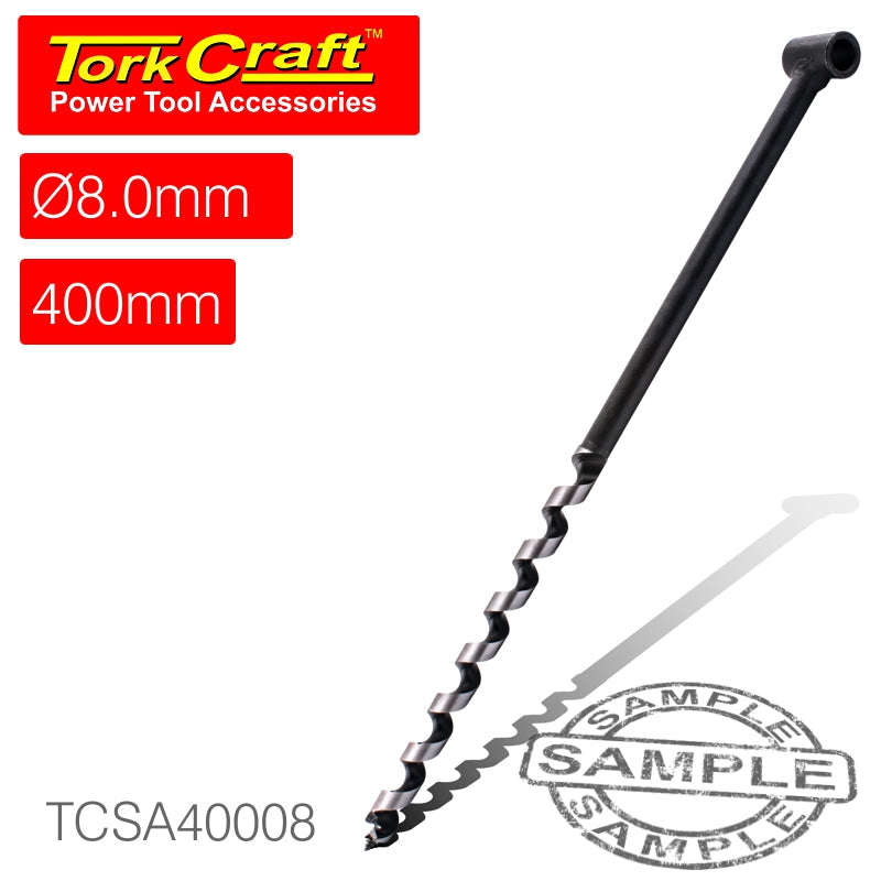 Tork Craft Scotch Eye Auger Bit 8Mm X 400Mm - DEFAULT TITLE