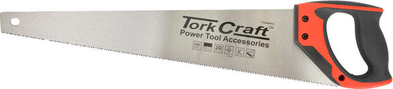 Tork Craft Hand Saw 550Mm 7Tpi 0.9Mm Temp. Blade Abs Handle - DEFAULT TITLE