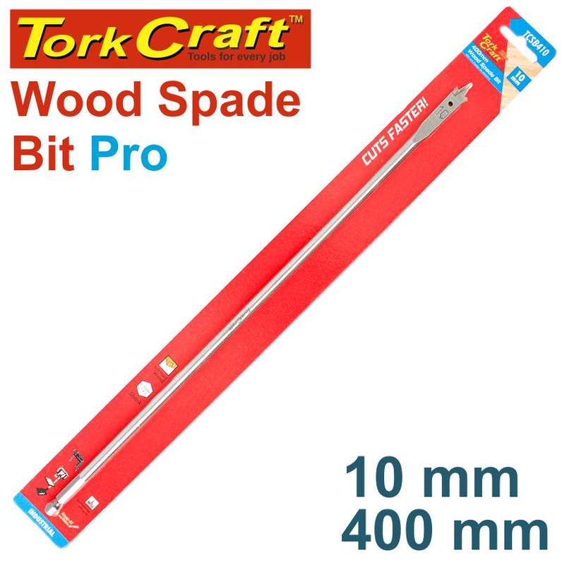Tork Craft Spade Bit Pro Series 10Mm X 400Mm - DEFAULT TITLE