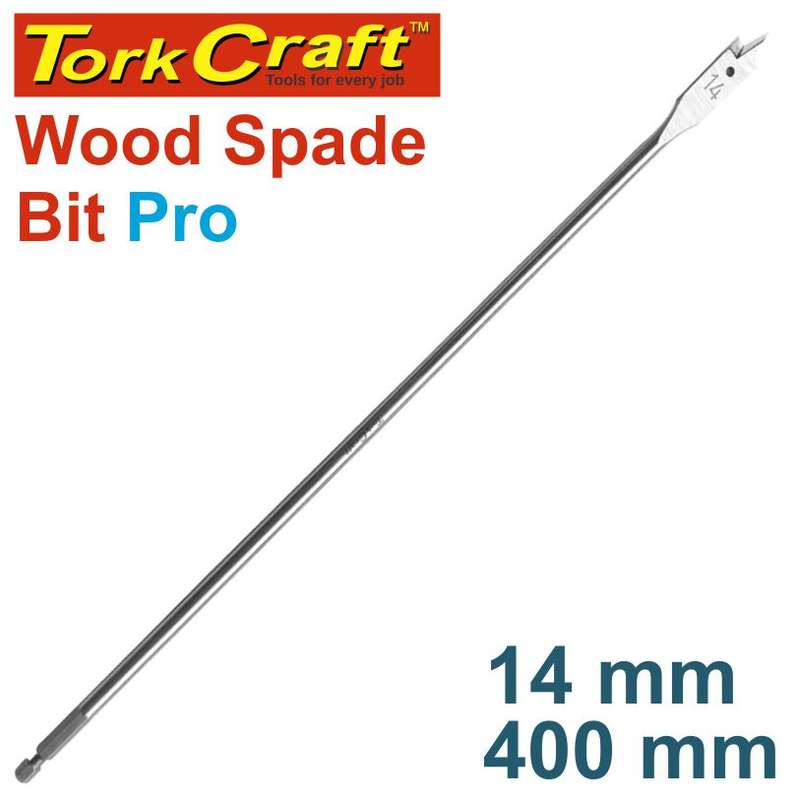 Tork Craft Spade Bit Pro Series 14Mm X 400Mm - DEFAULT TITLE
