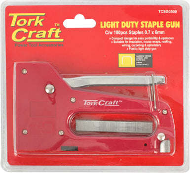 Tork Craft Staple Gun Light Duty With 100Pc 0.7Mmx8Mm Jt21 Staples - DEFAULT TITLE