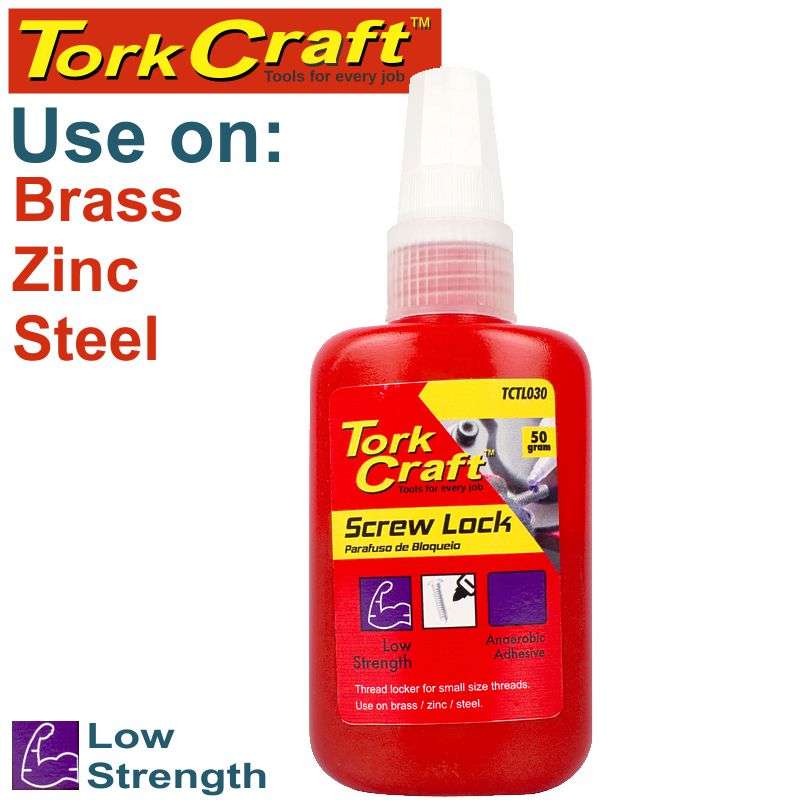 Tork Craft Screw Lock Low Strength For Small Sized Threads - Purple - 50G