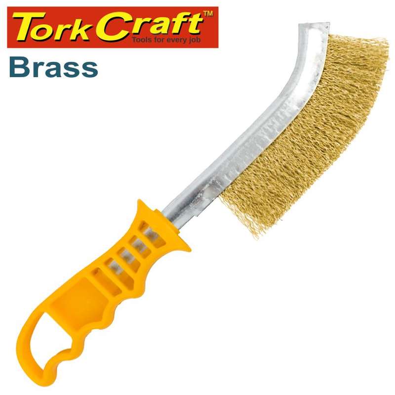 Tork Craft Wire Hand Brush Brass - DEFAULT TITLE