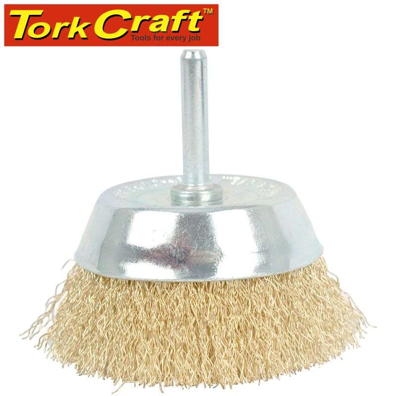 Tork Craft Wire Cup Brush 75Mm X 6Mm Shaft Blister -