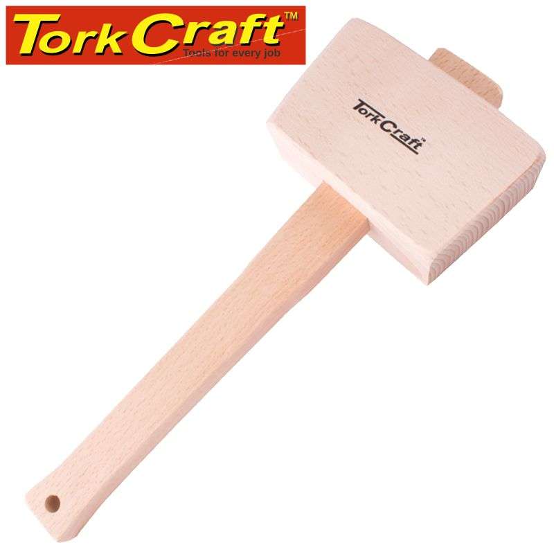 Tork Craft Wooden Mallet 300Mm X 110Mm 290-300G Eng. Beech Wood Tork Craft -