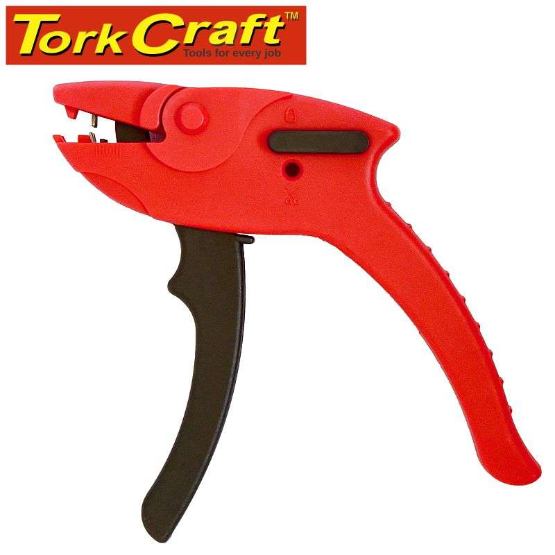 Tork Craft Wire Stripper Pistol Grip 0.2 - 6.0Mm Rnd Cable  With 3.0Mm Wire Cutte - DEFAULT TITLE