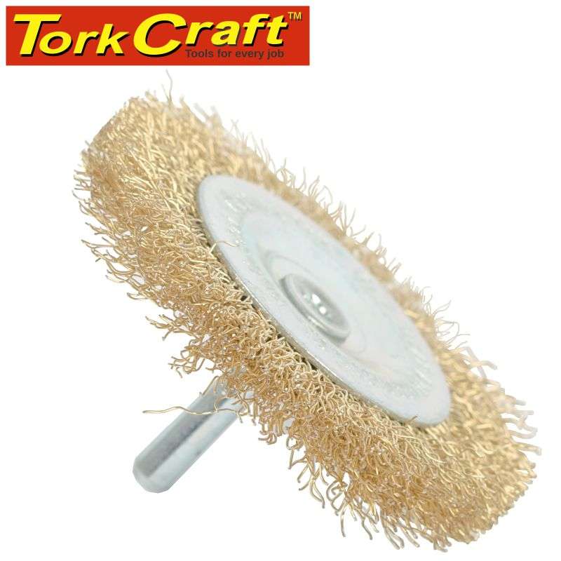 Tork Craft Wire Wheel Brush 63Mm X 6Mm Shaft Blister -
