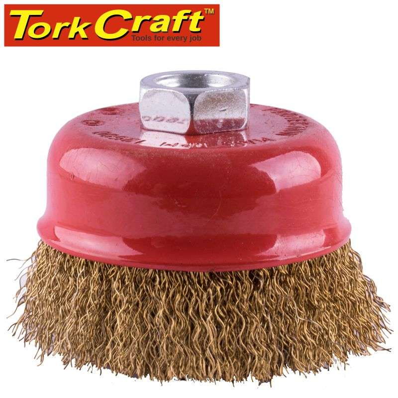 Tork Craft Wire Cup Brush Crimped 75Mmxm14 Bulk - DEFAULT TITLE
