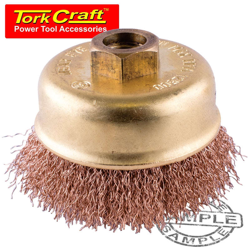 Tork Craft Wire Cup Brush Non Sparking Crimped 60Mmxm14  Bulk - DEFAULT TITLE