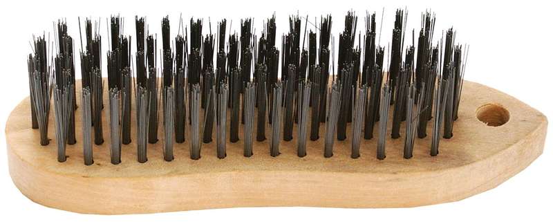 Tork Craft Wire Hand Block Brush Wood Handle Rectangular -